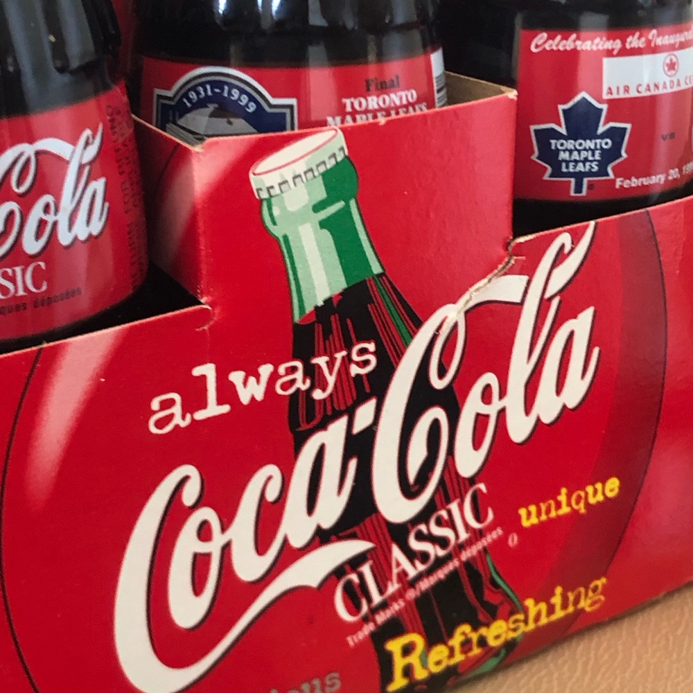 Coca-Cola Red and White Six-Pack Bottle Carrier